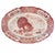 Ceramic Large Vintage Japanese Red & White Transferware Turkey Platter For Sale - Image 7 of 8