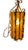 Vintage Hollywood Regency Amber Glass Plug-in Swag Lantern For Sale In Greenville, SC - Image 6 of 6
