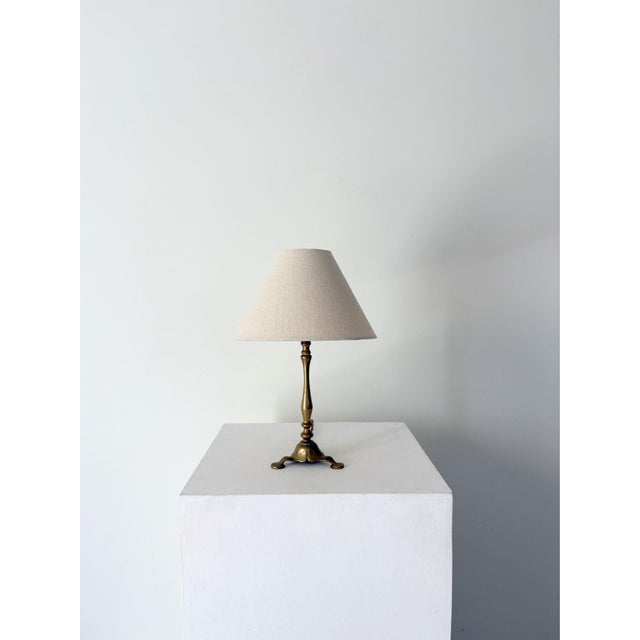 Metal Brass Pullman Table Lamp, Britain, 1910 For Sale - Image 7 of 7