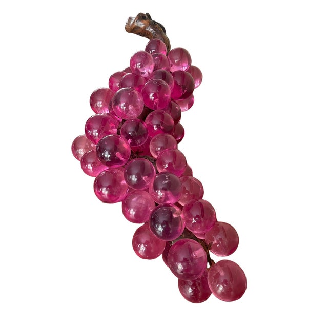 1960s Mid Century Modern Lucite Grapes Modern Clean Tabletop Decor
