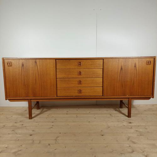 Vintage Danish Teak Sideboard, 1960s For Sale - Image 4 of 8