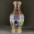 Chinese Mid 20th Century Exquisite Hexagonal Chinese Famille Rose Porcelain Vase With Figural Panels & Gilt For Sale - Image 3 of 7