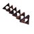 Mid-Century Modern 1960s Danish Modern Solid Rosewood Triangular Napkin Rings- Set of 6 For Sale - Image 3 of 16
