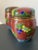 Cloisonne Burgundy Floral Enamel and Brass Ginger Jars, a Pair, Medium For Sale - Image 14 of 18
