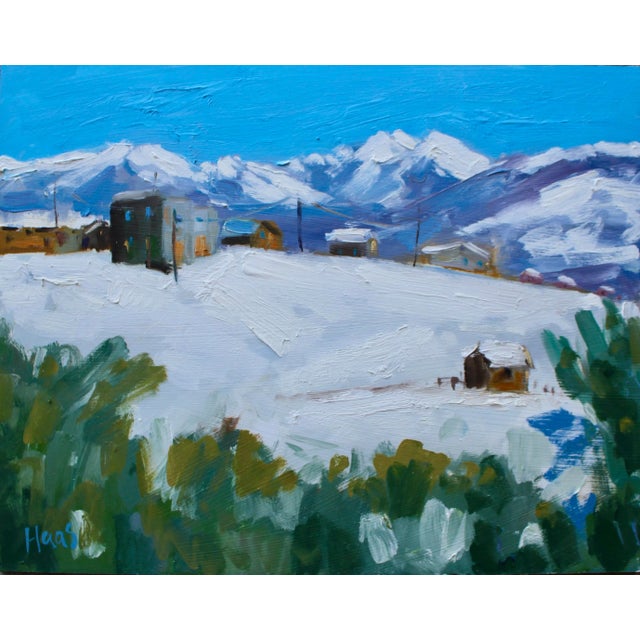 Impressionist Winterscape Landscape Oil Painting For Sale In Reno/Lake Tahoe - Image 6 of 6