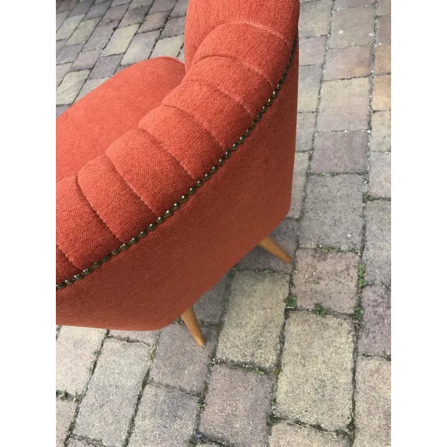 1950s cocktail chairs. Very well constructed chair, solid beech inner frame and solid beech legs. This chairs was fully...