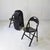 Bernini Tric Folding Chairs in Black Lacquered Beech by Achille & Pier Giacomo Castiglioni for Bernini, 1960s, Set of 8 For Sale - Image 4 of 10