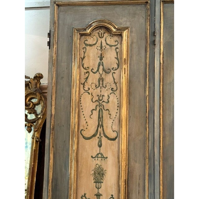 Traditional Pair of Italian Painted Doors For Sale - Image 3 of 8