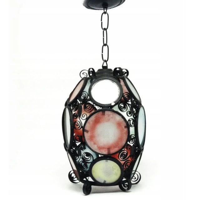 1970s Pop-Art Pendant Lamp, Poland, 1970s For Sale - Image 5 of 5