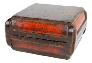 Vintage Chinese Red Lacquer Box