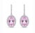 Gemstone Natural Kunzite 19cts & Diamond 0.75cts Earring in 14k Gold For Sale - Image 7 of 8
