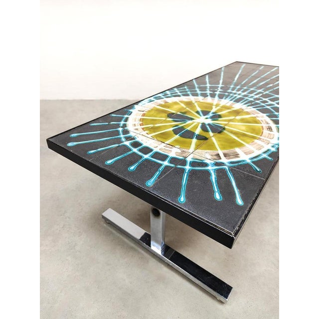 Art is everywhere, a graphic color boost! with this stylish and, above all, colorful tiled table/coffee table you...