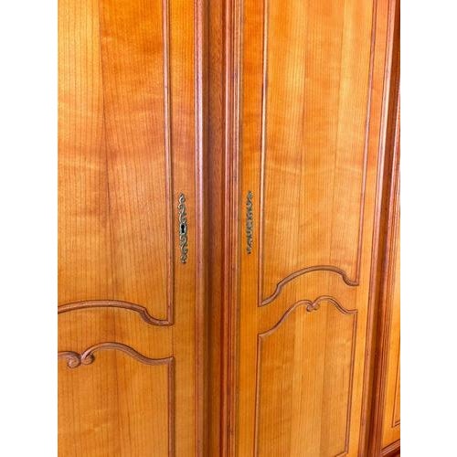 Wardrobe Vintage French Louis Xvi Style Five Door Carved Armoire Lot 4845 For Sale - Image 6 of 13