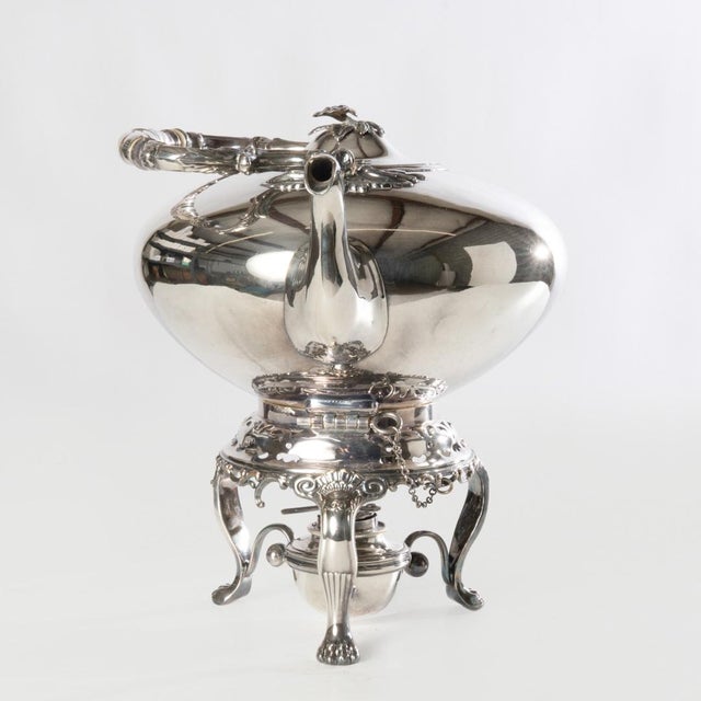 19th Century Silverplate Tilting Tea Pot For Sale - Image 12 of 12