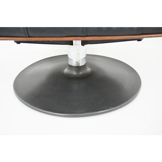 Black Lounge Chair attributed to Martin Grierson for Arflex, 1960s For Sale - Image 8 of 11