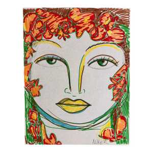 Original Ink on Cotton Paper Drawing by CL Auker, Autumn