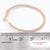 18k (750) Rose Gold Natural Diamond Hoop Earrings, Pair For Sale - Image 10 of 10