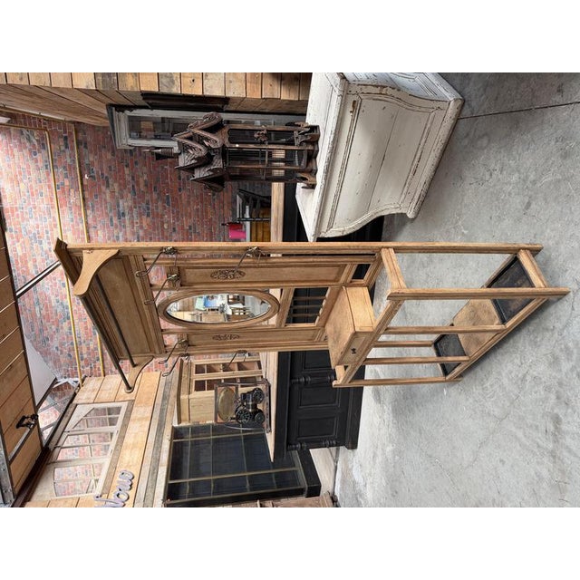 Early 20th Century Oak Entrance Hall Rack For Sale - Image 4 of 12