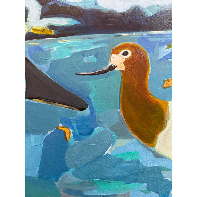 “Nosey Neighbors” a Swan Painting by LWren Walraven For Sale - Image 18 of 18