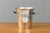 Art Deco style silver plated champagne bucket with squared circular handles. Stamped underneath. Circa 1950.