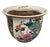 Chinoiserie Vintage Chinoiserie Ceramic Peacock and Peony Fishbowl Jardinier Vase For Sale - Image 3 of 12