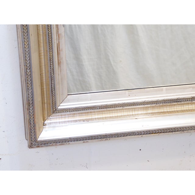 American 19th Century Silverleafed Mirror For Sale - Image 3 of 4