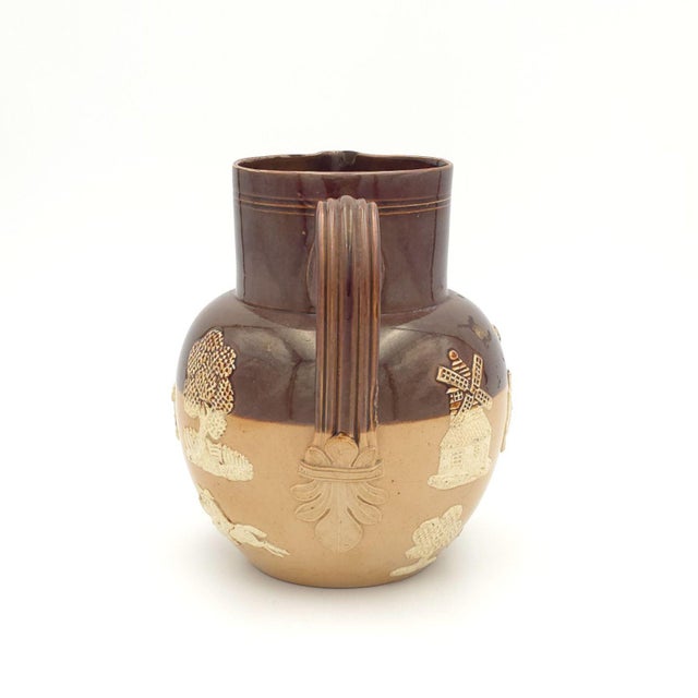 19th Century Doulton Bargeware Pitcher For Sale - Image 4 of 9