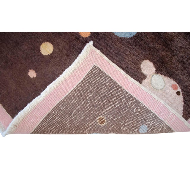 Kandinsky - Several Circles - Inspired Hand Knotted Area Rug One of a Kind Small Rug- 2′7″ × 3′8″ For Sale - Image 13 of 16