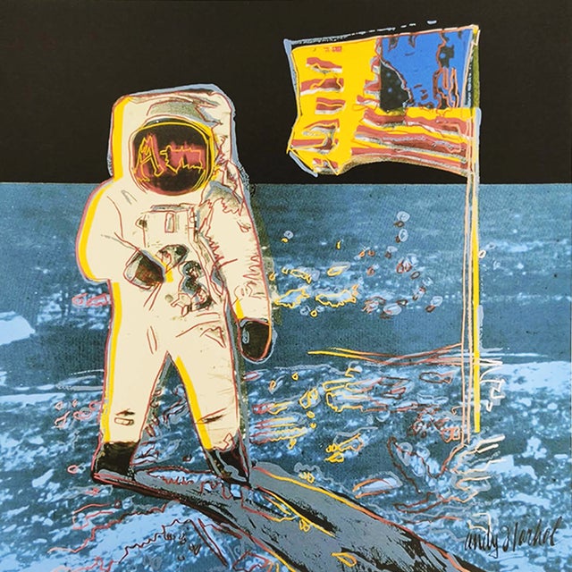 After Andy Warhol, The Moon, Limited Edition Lithograph, 1980s For Sale