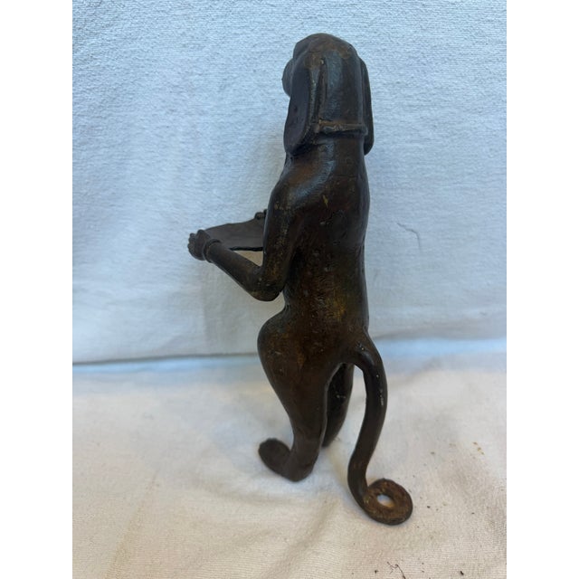 1930s Cast Iron Hound Dog Small Butler For Sale - Image 4 of 10