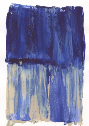 "New Dawn" Large Abstract Blue Print