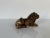 1960s Vintage Bronze Lying Lion Statue Figurine For Sale - Image 5 of 10
