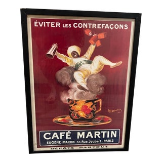 Cappiello, Leonetto. Cafe Martin 1920s Lithograph For Sale