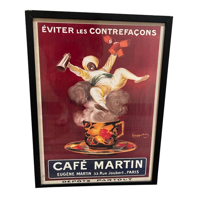 Cappiello, Leonetto. Cafe Martin 1920s Lithograph For Sale