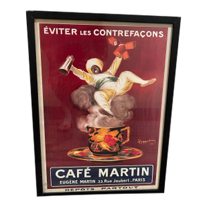 Cappiello, Leonetto. Cafe Martin 1920s Lithograph