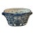 Vintage English Style Blue and White Ironstone Footbath For Sale