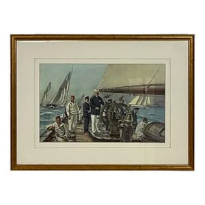Yachting Print showing Yacht Meteor