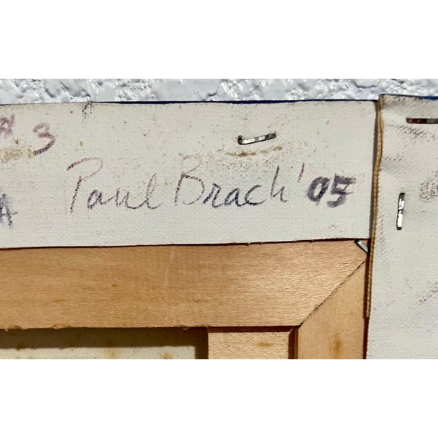 Purple Paul Brach, Color Gradient Geometric Collage Painting New York School Abstract Expressionist, 2005 For Sale - Image 8 of 11