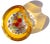 Beautiful and rare, vintage Murano hand blown Millefiori flower canes and orange "Incalmo" rim Italian art glass bowl. The...