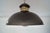 1970s 1970’s Hollywood Regency Black Chrome & Brass Ceiling Light Fixture For Sale - Image 5 of 11