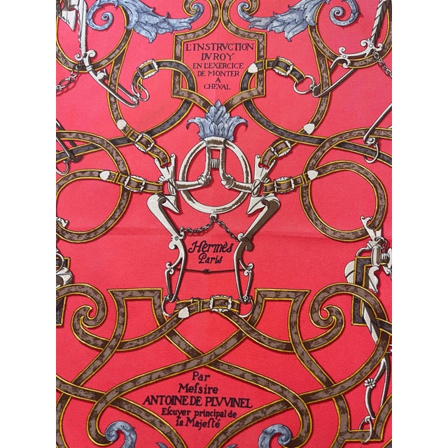 Hermès Hermès Gavroche Scarf « L’instruction Du Roy » 2004 For Sale - Image 4 of 7
