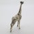 Metal Vintage Italian Handmade Silver Giraffe Figurine, 1970s For Sale - Image 7 of 11