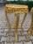 French 1980s French Louis XVI Gold Beech Pink Marble Side Tables - Pair For Sale - Image 3 of 9