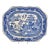 19th Century Blue Willow Platter For Sale