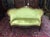 Antique Settee, Apple Green Victorian Settee For Sale - Image 6 of 11