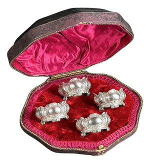 English Salt Cellars from Walker & Hall, Set of 4