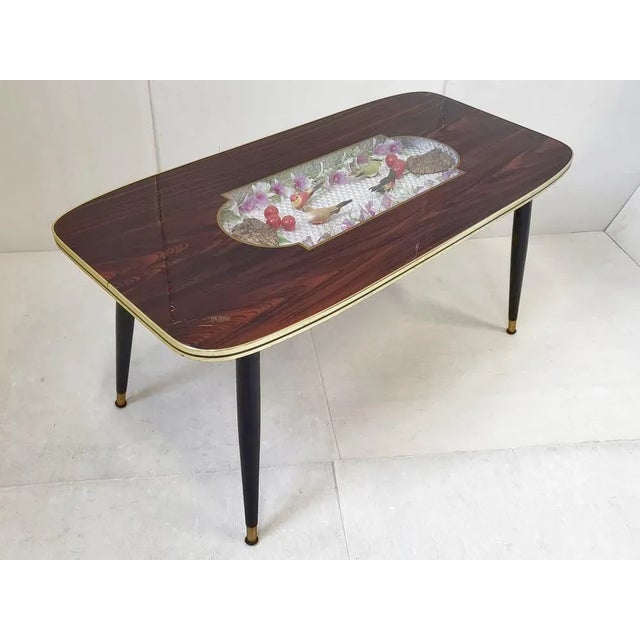 Vintage Coffee Table in Glass and Formica, 1960s For Sale - Image 3 of 11