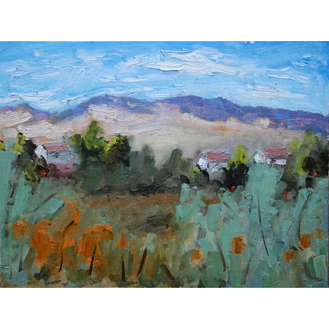 Expressionist Abstract Landscape (Plein Air Oil Painting) For Sale