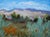 Quiet Places & Journeys — Abstract Reno Landscape (Original Plein Air Oil Painting) For Sale