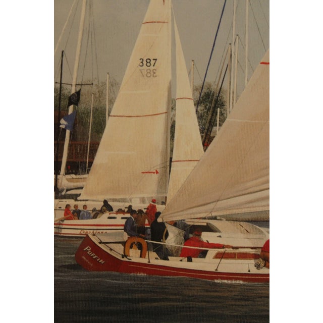 David Knowlton 'At the Races' Pencil Signed Offset Lithograph For Sale In Philadelphia - Image 6 of 13